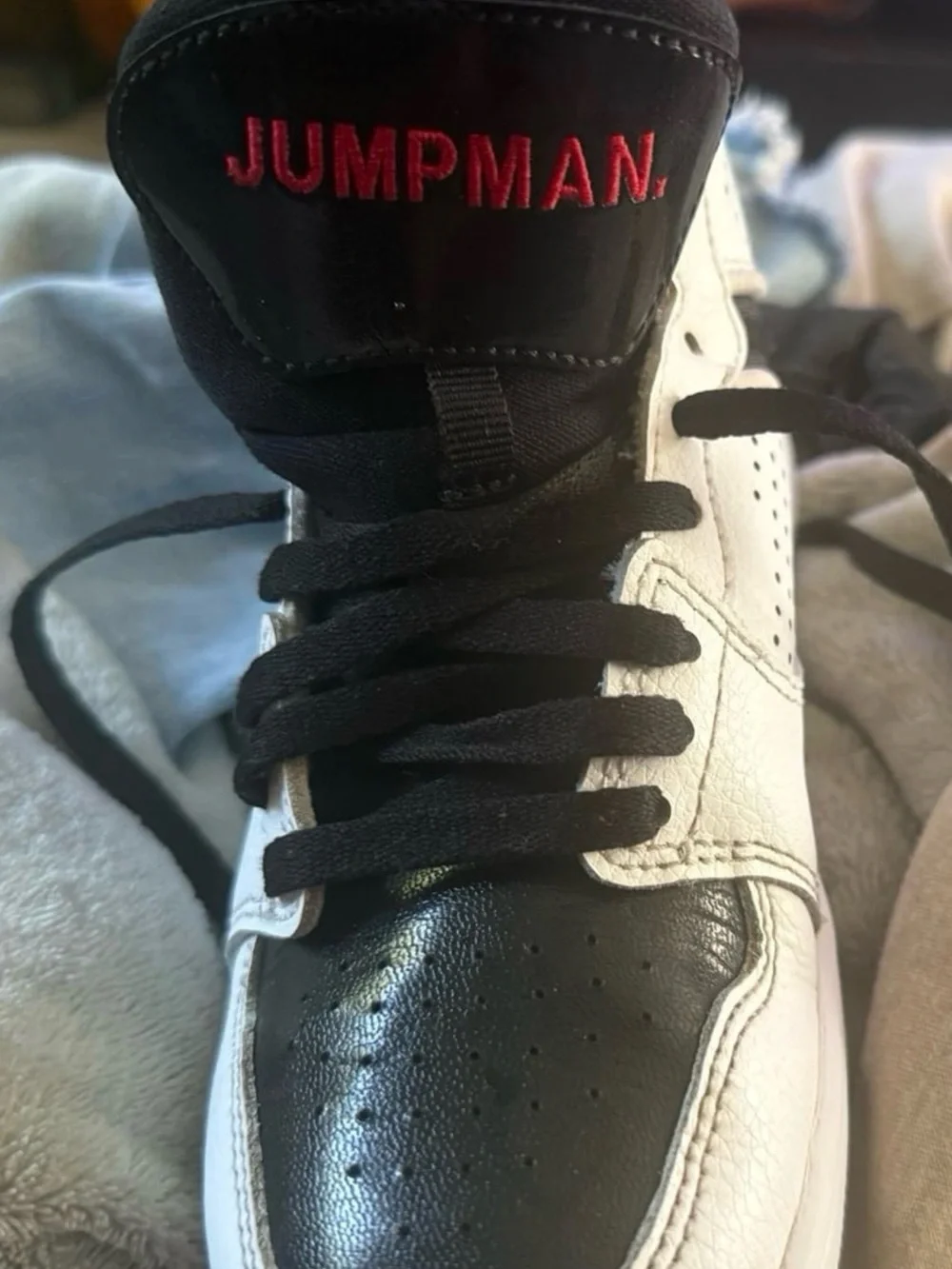 Jordan Kids Black & White High-Top Basketball Sneakers